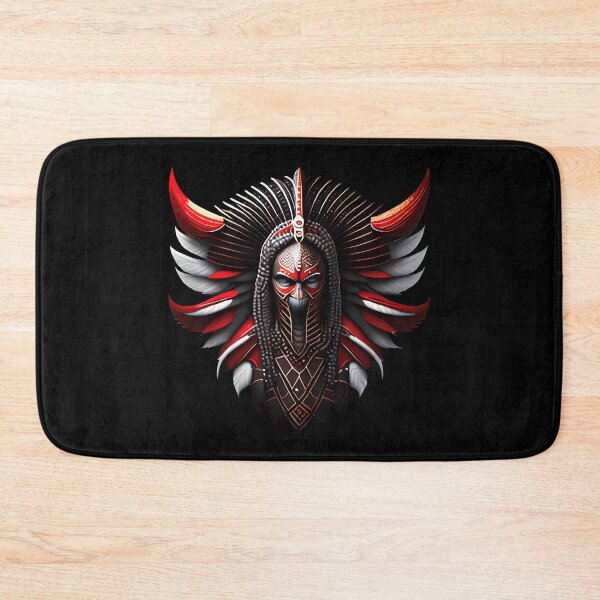 Item preview, RED AFRICAN WARRIOR 1 IN FEATHERS designed and sold by justyna-s28.