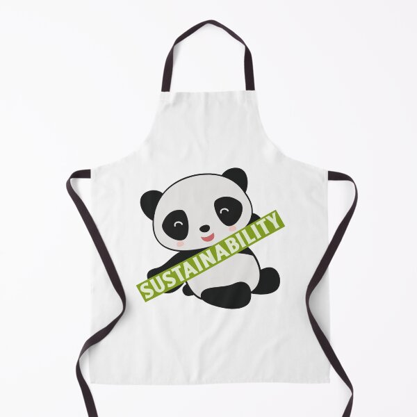 Item preview, Sustainability Cute Black And White Panda designed and sold by pixelplaza.