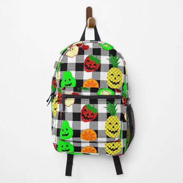 Item preview, halloween jack o'lantern fruit gingham designed and sold by Gossip Rag.