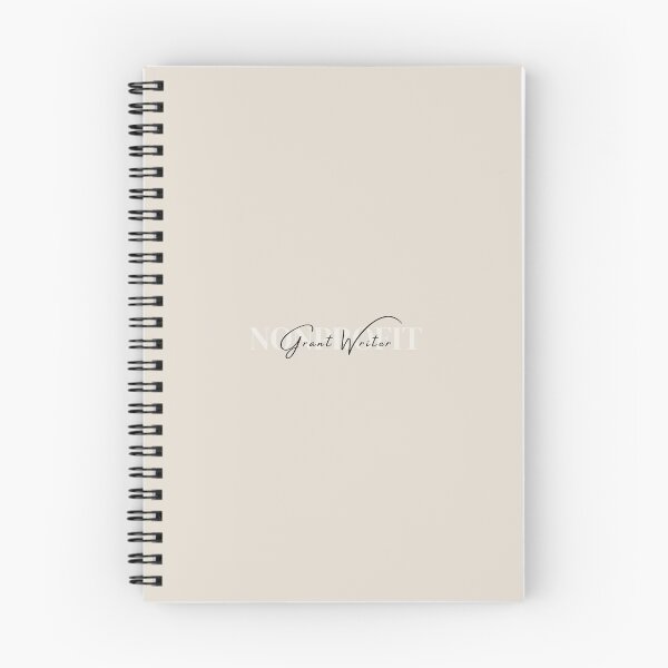 Item preview, Nonprofit Grant Writer Beige Minimal Notebook designed and sold by Chrstne.