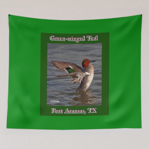 Item preview, Green-winged Teal, Leonabelle Turnbull Birding Center, Port Aransas, Texas designed and sold by MoreEZUSA-Here.