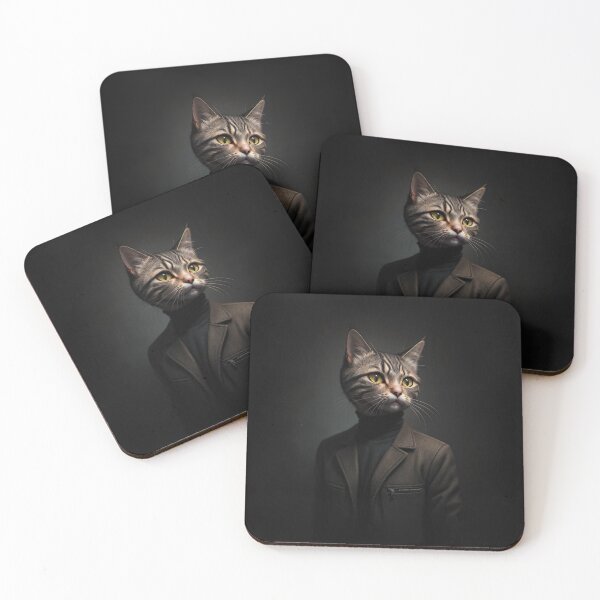 Item preview, Cat in Jacket 2 - professional photo designed and sold by Julia Rudens.