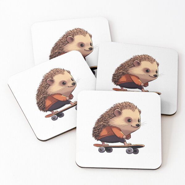 Item preview, Hedgehog skateboarding designed and sold by PawelNature.
