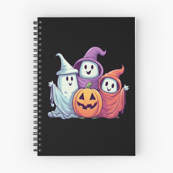 Item preview, Cute Ghosts with a Pumpkin designed and sold by Digitalio.