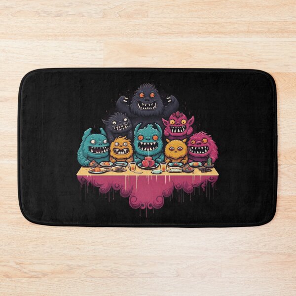 Item preview, Monster Feast Smiling Monsters designed and sold by Digitalio.