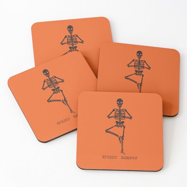 Item preview, Spirit Energy - Halloween Yoga - Spooky Asanas & Skeleton Yoga design designed and sold by Mindful-Designs.