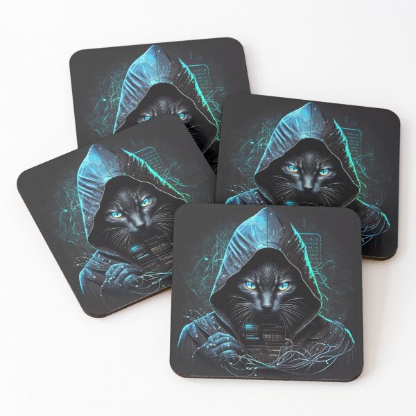 Item preview, “Hacker Meowtrice: The Feline Revolution” designed and sold by Art-Vortex-fr.