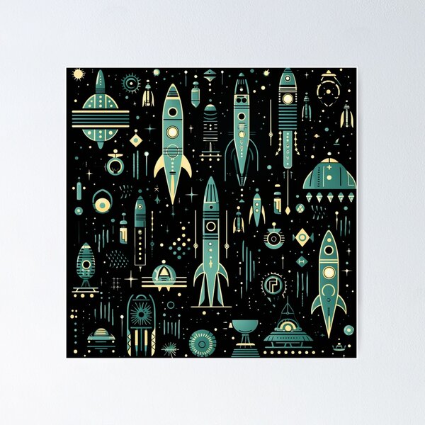 Item preview, Spaceships in cosmos designed and sold by PawelNature.