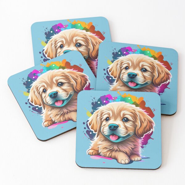 Item preview, Golden Retriever Color Splash designed and sold by doubledreamer.