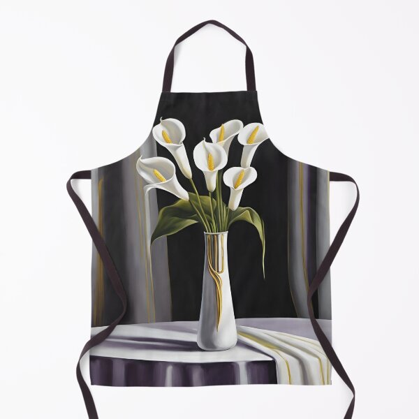 Item preview, White Calla Lilies in vase designed and sold by AJSRPrints.