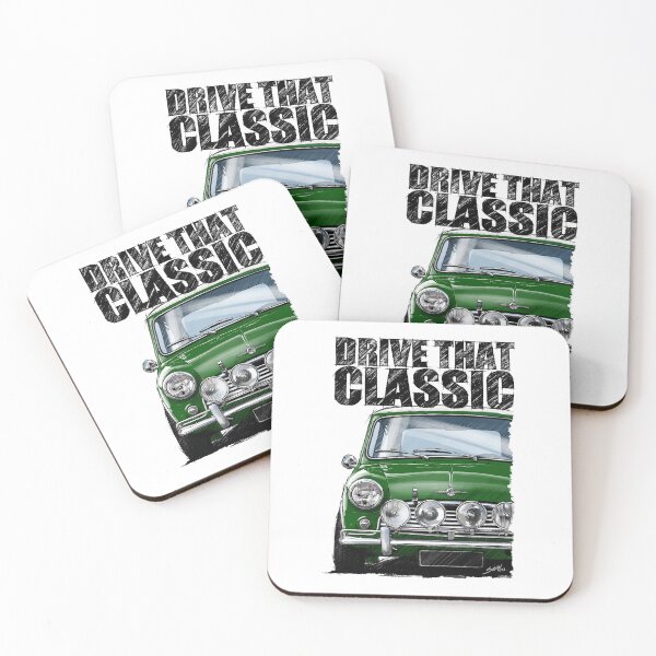 Item preview, Drive That Classic featuring Iconic British Peoples Car in Green designed and sold by Petrolhead T-Shirts and Art.