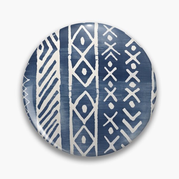 Item preview, Indigo Blue Mudcloth Pattern designed and sold by trajeado14.