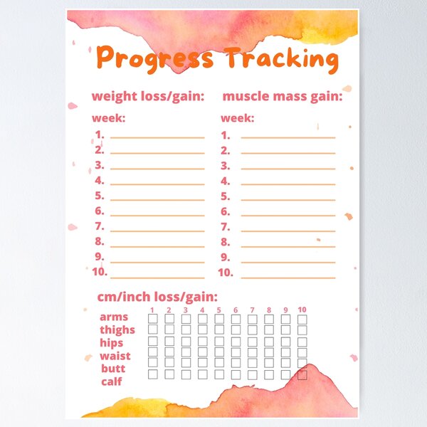 Weight Loss Tracker Poster Poster for Sale by sXePants