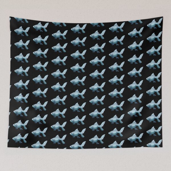 Item preview, Blue goldfish designed and sold by dinosaphira99.