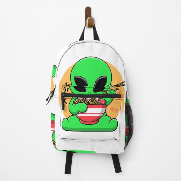 Item preview, Cute Alien Eating Ramen Kawaii Halloween Design designed and sold by RK-Artist.