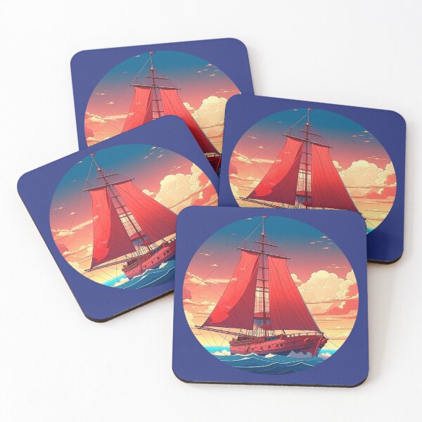 Item preview, Beautiful yacht with scarlet sails.  designed and sold by Natalia-Vlad.