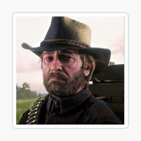 Red Dead Redemption 2 Arthur Morgan 5PCS Stickers for Art Bumper Cartoon  Anime Decor Home Funny