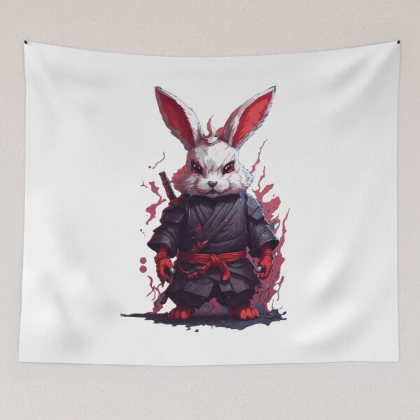 Item preview, Rabbit ninja imperial warrior 6 designed and sold by RabbitPrints.