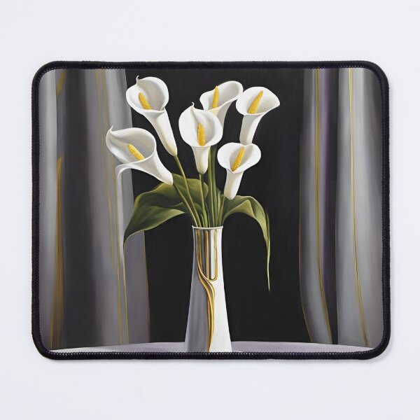Item preview, White Calla Lilies in vase designed and sold by AJSRPrints.