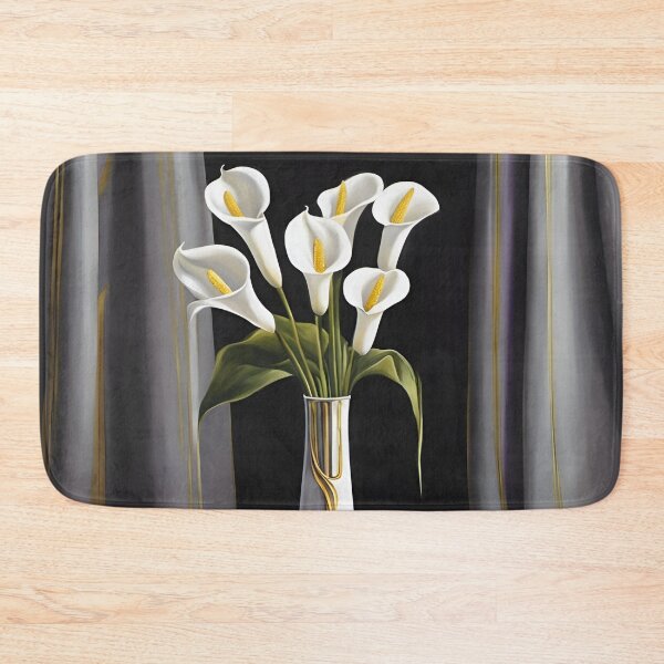 Item preview, White Calla Lilies in vase designed and sold by AJSRPrints.