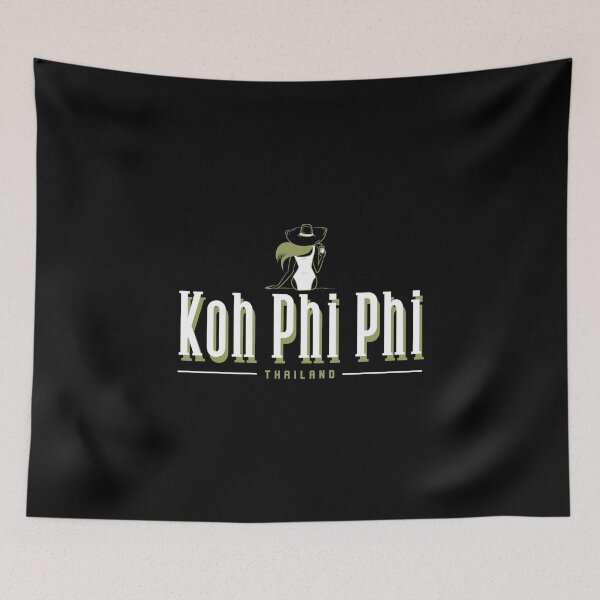 Item preview, Koh Phi Phi Thailand - Woman Relaxing With A Cocktail Design designed and sold by RektRepublic.
