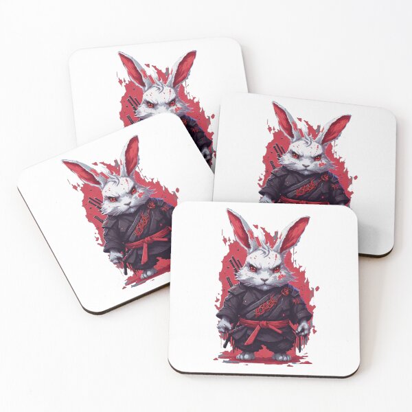 Item preview, Rabbit ninja imperial warrior 7 designed and sold by RabbitPrints.