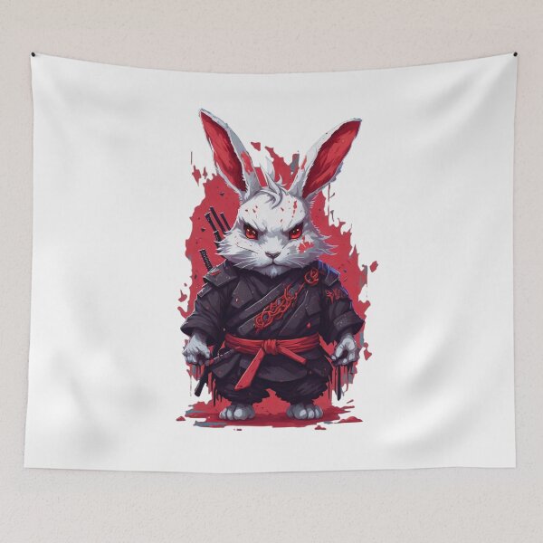 Item preview, Rabbit ninja imperial warrior 7 designed and sold by RabbitPrints.