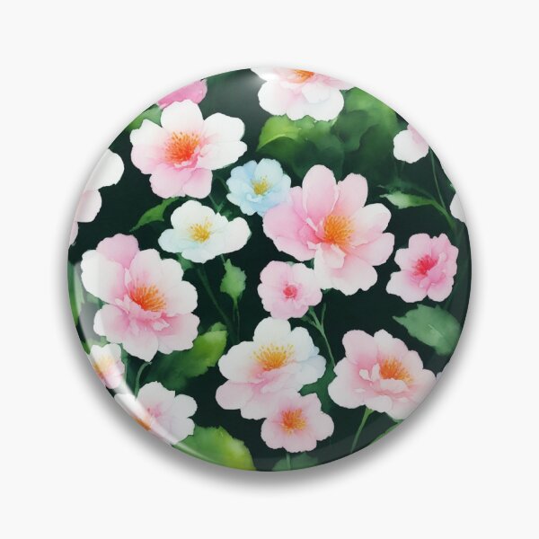 Item preview, Japanese flowers 21. Digital watercolor. designed and sold by DoodleLandShop.
