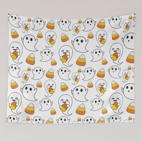 Item preview, Candy Corn And Ghosts Cute Halloween designed and sold by PaperViewStore.