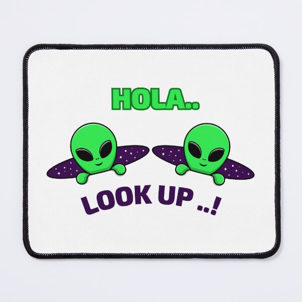Item preview, Hola... Look Up..! Two Aliens Peeking Halloween Design designed and sold by RK-Artist.