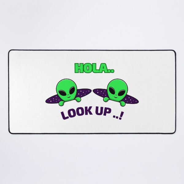 Item preview, Hola... Look Up..! Two Aliens Peeking Halloween Design designed and sold by RK-Artist.