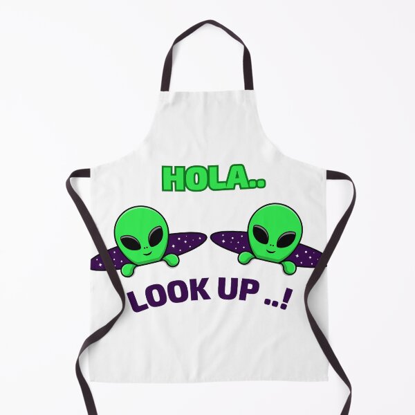 Item preview, Hola... Look Up..! Two Aliens Peeking Halloween Design designed and sold by RK-Artist.