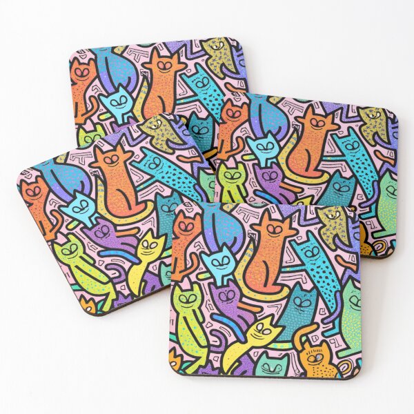 Item preview, Retro Cat Graffiti Art designed and sold by DirtShirtRiot.