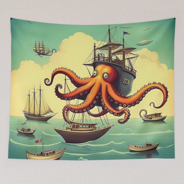 Item preview, The Flying DutchOctopus. designed and sold by Giulivo Store Graphic.
