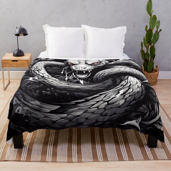 Item preview, “Enigmatic Snake: Drawing in Black and White” designed and sold by Art-Vortex-fr.