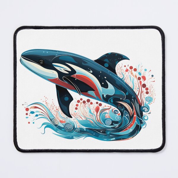 Item preview, Indigenous colored whale jumping. designed and sold by liana campbell.