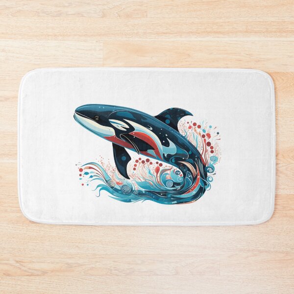 Item preview, Indigenous colored whale jumping. designed and sold by liana campbell.