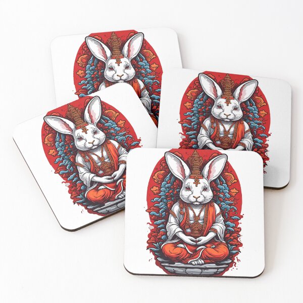 Item preview, Buddhist rabbit from Tibet 4 designed and sold by RabbitPrints.