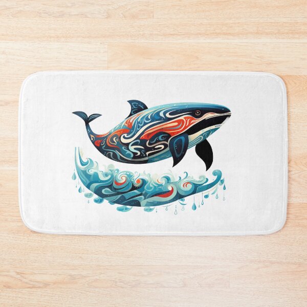 Item preview, Indigenous colored Orca in the Sea designed and sold by liana campbell.
