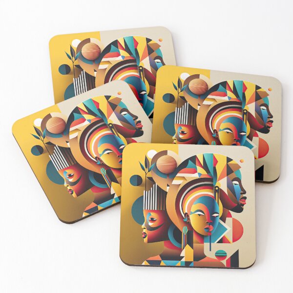 Item preview, African Tribe Bauhaus Design designed and sold by ArtificialGenes.