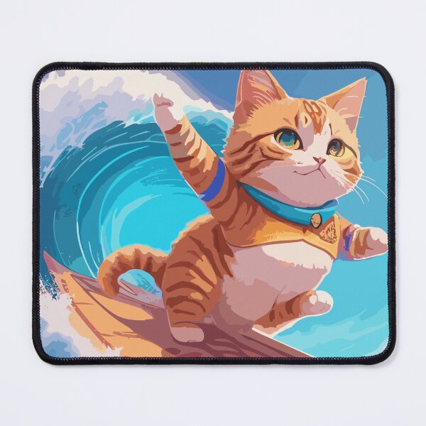 Item preview, cat surfing designed and sold by Lion-ZG21.
