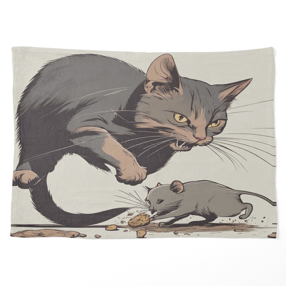 Dog Helping Cat Catch Mouse! (Pocket Design). : r/redbubble