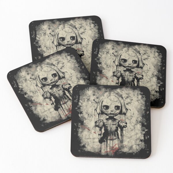 Item preview, A Vintage Distressed Spooky Stencil Art Doll designed and sold by GVRDesign.