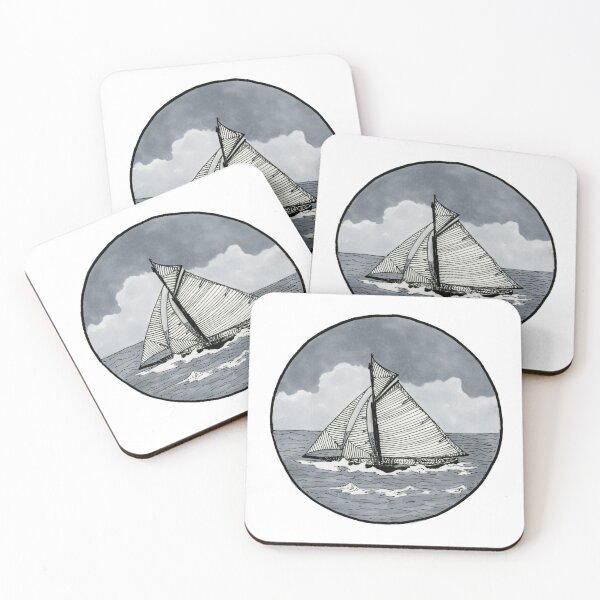 Item preview, Ship Sailing with Stormy Sky designed and sold by Mary Nitz.