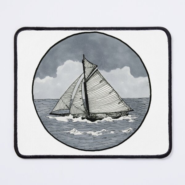 Item preview, Ship Sailing with Stormy Sky designed and sold by Mary Nitz.