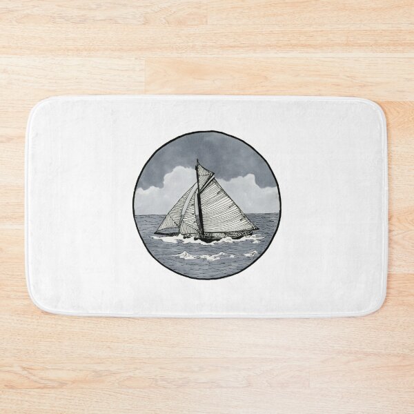 Item preview, Ship Sailing with Stormy Sky designed and sold by Mary Nitz.