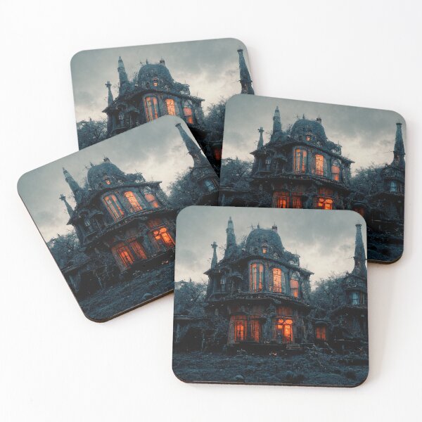 Item preview, Haunted House with Ghost Roaming About in the Dead of Night designed and sold by Lucid Imagined.