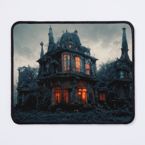 Item preview, Haunted House with Ghost Roaming About in the Dead of Night designed and sold by Lucid Imagined.