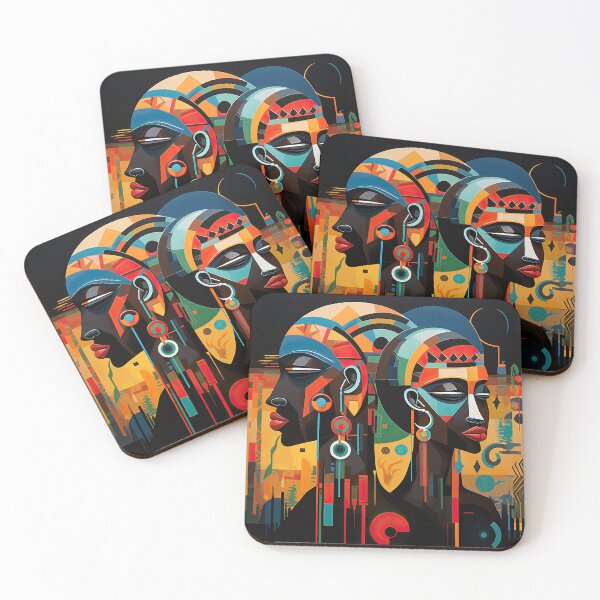 Item preview, African Tribe Bauhaus Design designed and sold by ArtificialGenes.