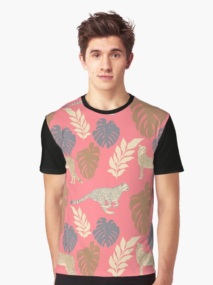 Leopard and cheetah pattern - Pink | Graphic T-Shirt
